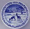 1987 Christmas plaquette, produced by Royal Copenhagen