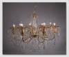 Romantic, Lysekrone med Prisme, 8 arme, "Guld"
