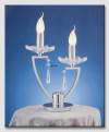 "Queen" Chromium Doubble Lamp with Crystals