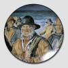 Plate with motif of the Skaw Painters, produced by Christineholm