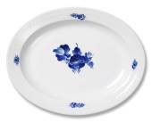 Blue Flower, braided, oval dish