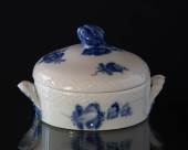 Blue Flower, braided, butter jar