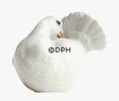White pigeon figurine, produced by Royal Copenhagen