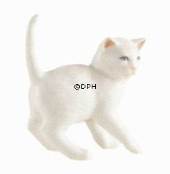 White kitten standing, Royal Copenhagen figurine