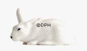 White rabbit figurine, Royal Copenhagen figurine