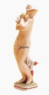 Girl, bathing, Royal Copenhagen overglaze figurine no. 2428