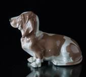 Bassethound, Royal Copenhagen dog figurine