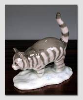 Cat, Wiberg, Royal Copenhagen Christmas figurine