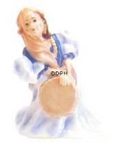 Girl, dressed up, Royal Copenhagen figurine