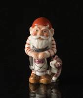 Nisse med lygte og kat, Royal Copenhagen jule figur