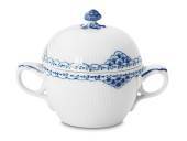 Prinsesse, Bl�, Sukkersk�l med l�g, indhold 20 cl, produceret af Royal Copenhagen