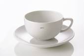 Hvid Pot, Overkop, Kaffe, indhold 14 cl, produceret af Royal Copenhagen