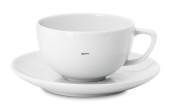 White Pot, saucer, Coffee