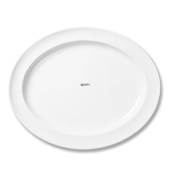 White Pot, oval Serving Dish, Oval