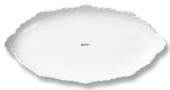 Hvid Halvblonde oval asiet, produceret af Royal Copenhagen
