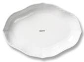 White Half Lace rectangular pickle dish, produced by Royal Copenhagen