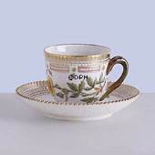Fora Danica mocha cup, capacity 11 cl, produced by Royal Copenhagen