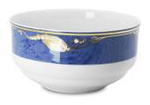 Magnolia, Blue with Gold, round Salad Bowl, capacity 275 cl, produced by Royal Copenhagen
