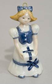 B�rnenes Jul, Figur ornament, pige med gave, Lisa 2000 