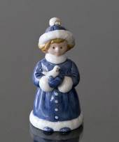 B�rnenes Jul, Figur ornament, pige med fugl
