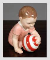 Girl with Ball, Royal Copenhagen baby figurine