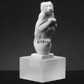White Capuchin, Royal Copenhagen monkey figurine