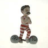 Den Lille St�rke Mand, Royal Copenhagen figur i serien Mini Cirkus figurer