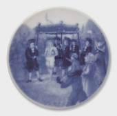 H. C. Andersen Plaquette nr. 6, Kejserens Nye Klæder, produceret af Royal Copenhagen