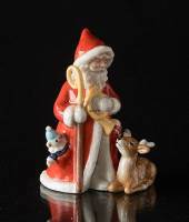 The Annual Santa, Santa with his reindeer rudolf