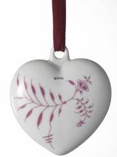 Royal Copenhagen �rshjerte, purpur rose