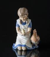 Pige med h�ne, Royal Copenhagen figur