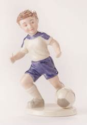 Fodboldspiller, Royal Copenhagen figur