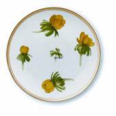 Blomsterplaquette med erantis, produceret af Royal Copenhagen