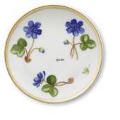 Flower plaquette with Violet, produced by Royal Copenhagen