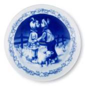 H. C. Andersen Plaquette med Svinedrengen, produceret af Royal Copenhagen