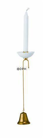 Lysholder, r�dforgyldt, klokke