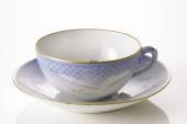 Seagull with gold, small tea Cup and Saucer, capacity 15 cl, produced by Bing & Grondahl - Royal Copenhagen 