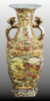 Kinesisk vase med blomster