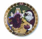 Royal Copenhagen, hearts of Christmas series plate 2008, Christmas Cards