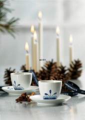 Blue Fluted, MEGA cup &, saucer no handle, capacity 10 cl, produced by Royal Copenhagen