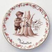Valentine plaquette, Dreng, produceret af Royal Copenhagen