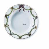 Stjerneriflet Jul, dyb tallerken, produceret af Royal Copenhagen