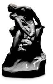 Sort B�lge og Strand. Mand og kvinde ved havet, Royal Copenhagen figur 