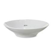 Elements, deep plate, white, produced by Royal Copenhagen 