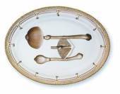 Flora Danica Mushrooms, oval dish with Parasol, produced by Royal Copenhagen