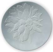 The Art of Giving Flowers, plate with relief, 'Cameo', produced by Royal Copenhagen
