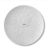 The Art of Giving Flowers, plate with relief, 'Snow Top', produced by Royal Copenhagen