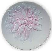 The Art of Giving Flowers, platte med pink relief, 'Pink Attraction', produceret af Royal Copenhagen