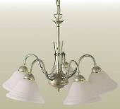 Milan chandelier with 5 arms in copper finish