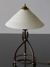 Milan table lamp in copper finish